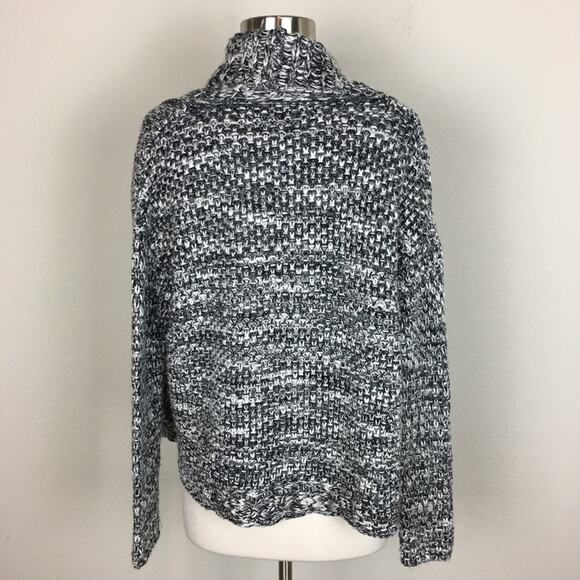 Moth Black & White Knitted Open Front  Cardigan Small - Picture 4 of 9